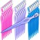 Mudder 21 Pcs Face Razors for Women and Men, Eyebrow Razors Shaver Facial Razor Multipurpose Face Trimmers with Precision Cover for Women Makeup Care Tools(Rose Red, Blue, Purple)