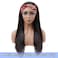 ISEE 10A Headband Wig Straight Human Hair Wigs for Black Women 180% Density Brazilian Virgin Hair Machine Made Headband Wig Non Lace Front Human Hair Wigs 22 inch