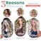 Clip in Human Hair Extensions Remy Chocolate Brown Hair Extensins Clip in Straight Real Hair Extensions Natural Hair 7pcs 120g 20 Inch