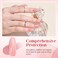 AZUREBEAUTY Nail Repair Kit for Broken Cracked Split Weak Nails, Emergency Easy Quick Fix Crystal Jelly Pink Transparent Dip Powder 28g /1 Oz Quick-Drying Repair Glue 10ml with Nail File &amp; Nail Buffer