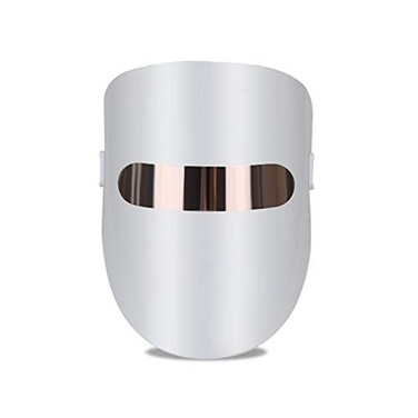 7-in-1 Rechargeable Red Light Mask, Led Facial treatment, Portable Red, Blue, Orange, Green, Purple, Infrared, and White Light Mask for Anti-Aging and Skin Care at Home