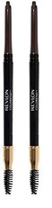 Revlon Eyebrow Pencil, Colorstay Eye Makeup with Eyebrow Spoolie, Waterproof, Longwearing Angled Precision Tip, 220 Dark Brown, 0.01 Oz (Pack of 2)