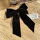 Black Velvet Hair Bow Clips Alligator Clips for Hair Bows Hair clips for Women Girls French Barrette Large Bowknot Hair Clip for Bride Wedding Hairpin
