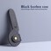 PROFESSIONAL Nose Hair Small Scissors with Leather Case (Black)