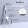 PROFESSIONAL Nose Hair Small Scissors with Leather Case (Black)