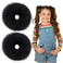 Lusofie 2Pcs Black Pompom Hair Tie Furry Faux Rabbit Fur Fuzzy Scrunchies Black Fuzzy Hair Ties Baby Hair Ties Ponytail Holders Pom Hair Accessories for Girl Women