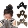 Bowknot Hair Scrunchies Silk Hair Bows for Women Girls Bows Hair Elastics for Teen Girls Elegant Ponytail Holders for Thick Thin Hair Accessories 3 Pcs