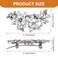 Mabor 4Pcs Rhinestone Bridal Hair Clip Decorative Crystal Faux Flower Hair Pins Sparkly Silver Headpiece Accessories for Wedding Party Prom Bling Barrette for Women Girls Bridesmaid Bride
