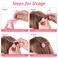 Sponge Foam Hair Rollers for Sleeping - Flexible Curlers with Tail Comb and Hairclips for Hairdressing (60 Pieces, Pink)