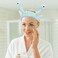 Beaupretty Spa Headband for Women, 2pcs Face Wash Headband Soft Elastic Hairband Cute Snail Headband Makeup Headband for Washing Face