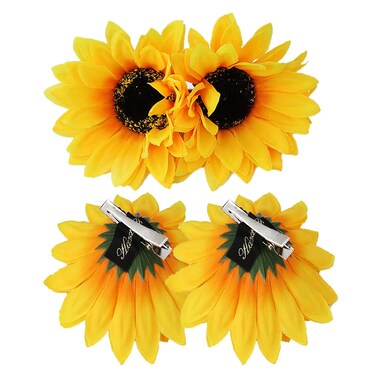 Sunflower Hair Barrettes Hair Clips for Women Girls Daisy Alligator Hair Clips for Teen Girls Summer Beach Hair Pins 4pcs