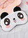 BE Cute Panda Bear Velvet Soft Sleep Mask Eye Cover Blindfold Girls Kids Women Gift Party Games