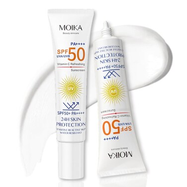Spf 50 Sunscreen Face - Travel Size Sunscreen Spf 50- Oil Free Facial Sunscreen - Sun Screen Protector for Face &amp; Body - Non-Greasy,No White Cast,Waterproof Sunscreen Lotion - Dry Oily Skincare (2pcs)