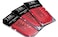 TRU BARBER Hair Grippers for Men and Women 6pcs Bundle - Salon and Barber, Hair Clips for Styling, Sectioning, Cutting and Coloring, Nonslip Grips, Hair holder (Red)