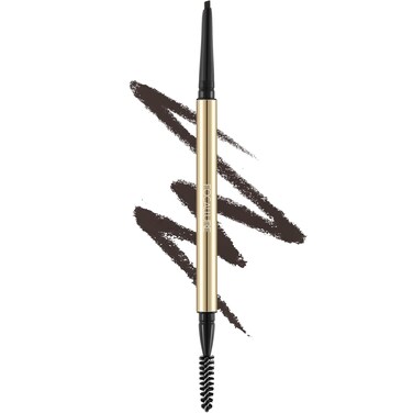 FOCALLURE Eyebrow Pencil,Dual-Sided Brow Brush,Long Lasting &amp; Smudge Proof Definer Eye Brow Pen Makeup,Retractable,Ultra Fine Tip,Fills in Sparse Areas and Gaps,Deep Brown