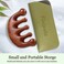 Wooden Scalp Massage Comb Set - Head Scalp Comb,Natural Green Sandalwood Hair Combs,Wooden Wide Tooth Comb for Women Hair Growth with Bag