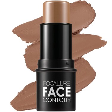FOCALLURE Cream Contour Stick, Matte Bronzer Stick, Professional Face Shaping &amp; Contouring Stick Makeup, Easy to Apply with Buildable Coverage, Long Lasting &amp; Sweatproof, CLAY
