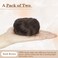 HANYUDIE Space Buns Hair Pieces 2PCS Claw Clip in Hair Bun Mini Bun Hair Scrunchies Extension for Women Girls 1B