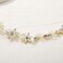 SWEETV Gold Flower Girl Headpiece for Wedding Crystal Floral Girls Headband Princess Hair Accessories for Birthday Party, Photography