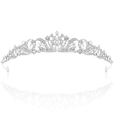 TOBATOBA Silver Tiara Crowns for Women Girls Wedding Tiara Princess Tiara for Wedding Prom Quinceanera Birthday Crown Halloween Hair Accessories