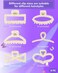 6 PACK Large White Pearl Hair Claws, Strong Hold Non-Slip Jaw Barrettes for Thick Hair, Wedding Styling Gift Accessories for Women and Girls