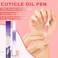 Meschett 3PCS Nail Cuticle Oil Pens with Nail File, Cuticle Oil for Nails from Natural, Nail Oil Cuticle for Cracked and Dry Nail(Lavender &amp; Watermelon &amp; Osmanthus flowers Flavor)