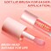 2Pack Big Brush Head Hydrating Lip Glow Oil Plumping Lip Tint, Hydrating Lip Gloss Tinted Lip Balm Transparent Lip Care, Long Lasting Nourishing Non-sticky Fresh Texture (Cherry+Coco)