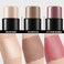 FOCALLURE 3 Pcs Cream Contour Sticks,Shades with Highlighter &amp; Bronzer &amp; Blush,Non-greasy Long-wear Face Contouring Pen,Easy to Sculpt the Face and Create a Lightweight Finishing Makeup,LIGHT-MEDIUM
