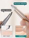Tweezers Set for Women Facial Hair: 4Pcs Stainless Steel Eyebrow Tweezer Set with Travel Mirror Case, Suitable for Everyday Use in Car, Purse