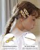 DF DUALFERV Hair Clip (No Crease), 18 Pcs Checkerboard No Bend Hair Clips, Acrylic Resin Styling Makeup Creaseless Hair Clips, Flat Hair Clips for Women Girls