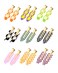 DF DUALFERV Hair Clip (No Crease), 18 Pcs Checkerboard No Bend Hair Clips, Acrylic Resin Styling Makeup Creaseless Hair Clips, Flat Hair Clips for Women Girls
