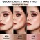 FOCALLURE 3 Pcs Cream Contour Sticks,Shades with Highlighter &amp; Bronzer &amp; Blush,Non-greasy Long-wear Face Contouring Pen,Easy to Sculpt the Face and Create a Lightweight Finishing Makeup,FAIR-LIGHT