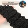 HUA Human Braiding Hair for Boho Braids, 20 Inch Deep Wave Bulk Human Hair Mix Synthetic for Braiding Long Curly Braiding Hair Bulk for Boho Braids 1 Bundle 100g Boho Hair for Braiding Crochet Hair