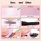 LuSeren 4 PCS Double Layer Hair Bows for Women, Silky Satin hair bow clips with Long Tail, Pink color
