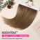 REECHO 12" Invisible Wire Hair Extensions with Thinner Softer Lace Weft Adjustable Size Removable Secure Clips in Short Straight Secret Hairpiece for Women - Light Brown