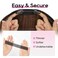REECHO 12" Invisible Wire Hair Extensions with Thinner Softer Lace Weft Adjustable Size Removable Secure Clips in Short Straight Secret Hairpiece for Women - Light Brown