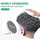 Curling Hair Brush Set with a Comb, Silicone Curl Brush for Men Women, Twist Brush for Afro Curls, Washable and Durable, Two-Sided Use (Gray, 1 Pcs)