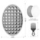 Curling Hair Brush Set with a Comb, Silicone Curl Brush for Men Women, Twist Brush for Afro Curls, Washable and Durable, Two-Sided Use (Gray, 1 Pcs)