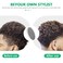Curling Hair Brush Set with a Comb, Silicone Curl Brush for Men Women, Twist Brush for Afro Curls, Washable and Durable, Two-Sided Use (Gray, 1 Pcs)