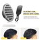 Silicone Curl Brush with Pick Comb, Hair Twist Curling Comb for Afro Curls, Small Holes Curler for Men Women Boy Girl, Gray, 1 Piece