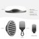 Silicone Curl Brush with Pick Comb, Hair Twist Curling Comb for Afro Curls, Small Holes Curler for Men Women Boy Girl, Gray, 1 Piece