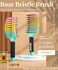 KTKUDY Wet or Dry Detangling Hair Brush for All Hair Types - Eliminates Knots &amp; Reduces Breakage Hairbrush - Tangle Free Detangler Brush For Women Men &amp; Kids, Single, 1 Count