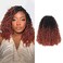 Toyotress Yanky Twist Crochet Hair - 12 Inch 8 Packs (30 Strands/Pcs) Fluffy Spring Mini Twist Short Bob Passion Twist, Ombre Ginger Pre-Looped Crochet Braids Braiding Hair (12 Inch, OT350-8P)