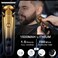 Hatteker Men's Beard Trimmer Kit Electric Razor Shaver Professional Hair Clipper with Zero Gapped T-Blade Trimmer Nose Ear Beard Body Trimmer for Men Waterproof Cordless Grooming Kit 6 in 1