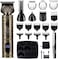 Beard Trimmer Kit Professional Hair Clipper Trimmer Zero Gapped T-Blade Trimmer Electric Shaver Razor Nose Body Trimmer for Men Cordless Grooming Kit 7 in 1