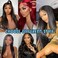 DULOVE Lace Front Wigs Human Hair 13x4 Straight HD Transparent Lace Front Wigs for Women Human Hair Pre Plucked With Baby Hair 200 Density Glueless Natural Color 24inch