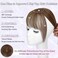 Hair Toppers for Women Real Human Hair-360&deg;3D Topper with Bangs for Thinning Hair Clip in Bangs with Upgraded Silk Base Perfect for Daily Wear,5&times;10 Brown