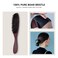 PERFEHAIR Boar Bristle Slick Back Hair Brush - Thick Natural Bristles for Smooth Sleek Styles, Tame Flyaways &amp; Frizz, Ideal for Slicking, Edge Control Women &amp; Men Ponytails &amp; Buns-Wooden Handle
