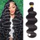 12A Brazilian Human Hair Bundles Body Wave 20 inch Single Bundle Virgin Hair Bundles Body Wave Bundles Human Hair 100G Natural Black Hair Extensions