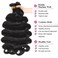 12A Brazilian Human Hair Bundles Body Wave 26 inch Single Bundle Virgin Hair Bundles Body Wave Bundles Human Hair 100G Natural Black Hair Extensions
